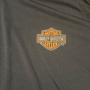 Harley-Davidson Men's Black Tee with Orange Logo